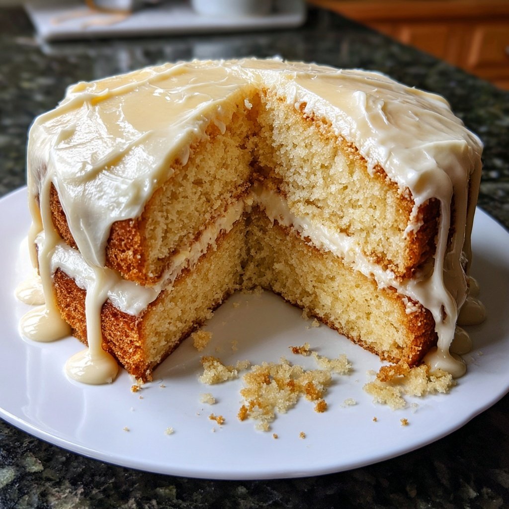 Dessert Vanilla Sponge Cake