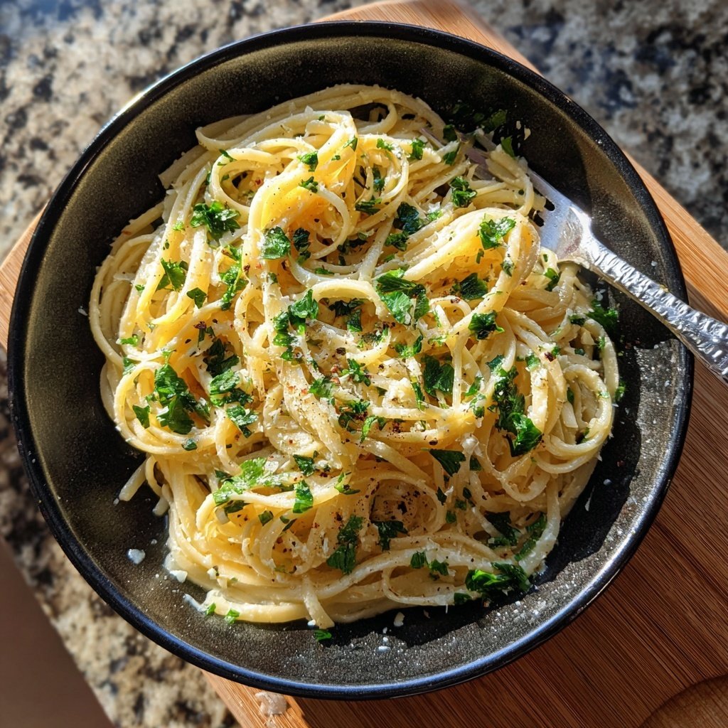 Quick Garlic Butter Pasta