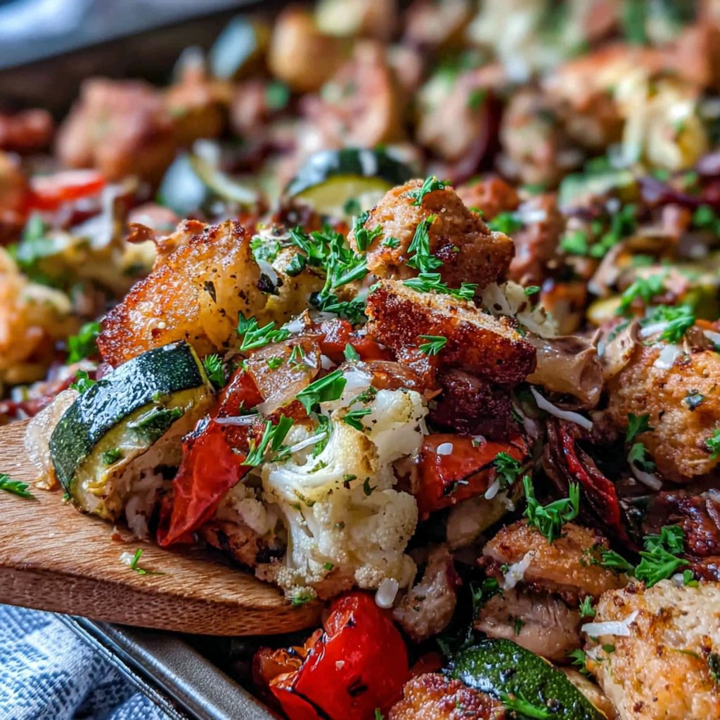 Turkey Vegetable Sheet Pan Dinner