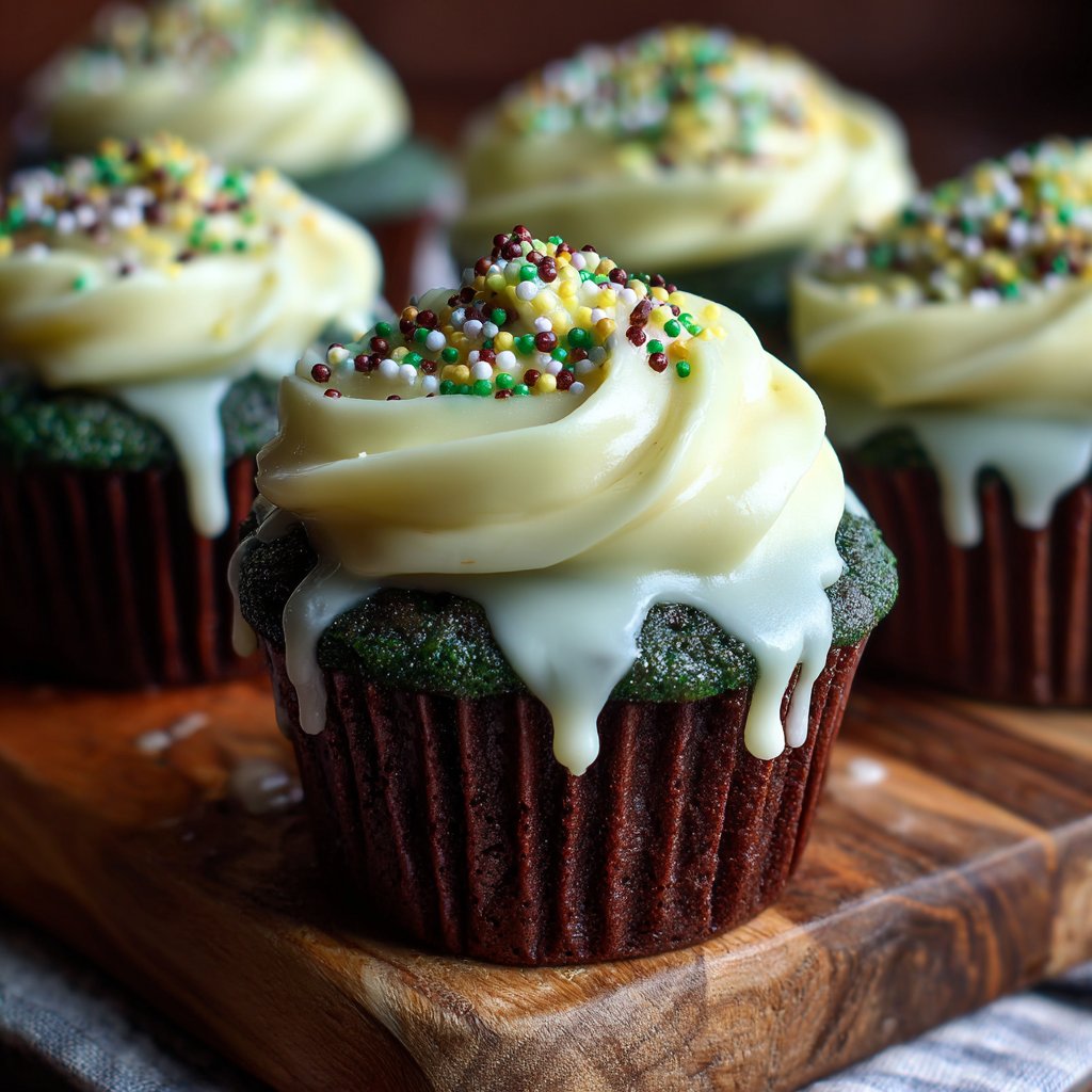 Green Velvet Cupcakes